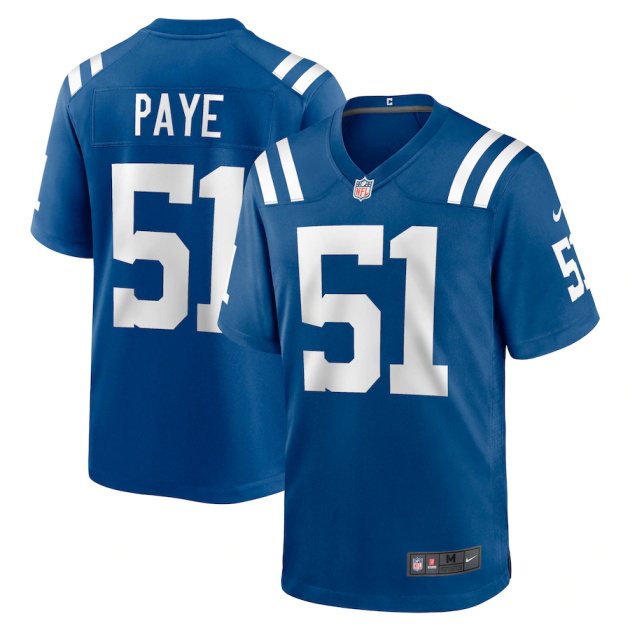 mens nike kwity paye royal indianapolis colts game jersey